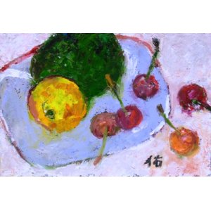 画像: 初夏の果物　（１）　　　ＳＭ　　　　油彩
