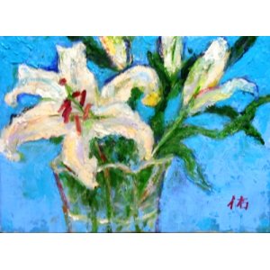 画像: カサブランカ　　　Ｆ４号　　　油彩