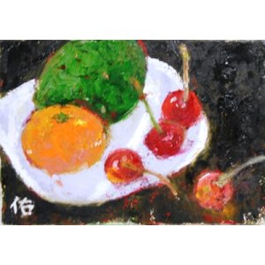 画像: 初夏の果物　　　ＳＭ　　　油彩