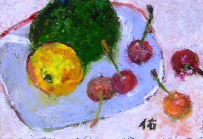 画像1: 初夏の果物　（１）　　　ＳＭ　　　　油彩
